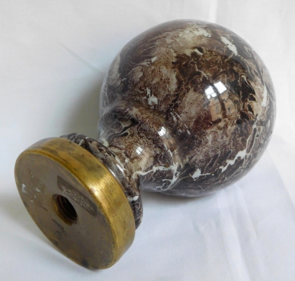 19th century marble banister rail ball