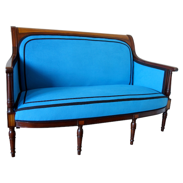 Directoire mahogany & lemon tree sofa attributed to Georges Jacob