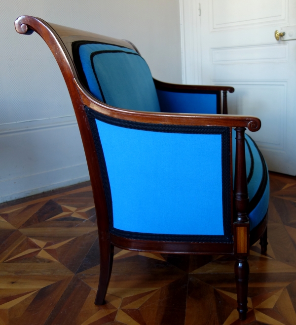 Directoire mahogany & lemon tree sofa attributed to Georges Jacob