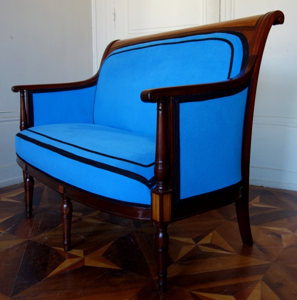 Directoire mahogany & lemon tree sofa attributed to Georges Jacob