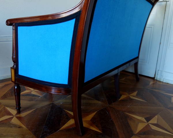 Directoire mahogany & lemon tree sofa attributed to Georges Jacob