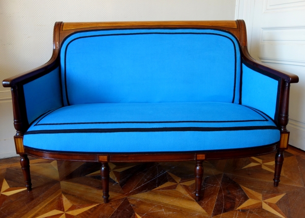 Directoire mahogany & lemon tree sofa attributed to Georges Jacob