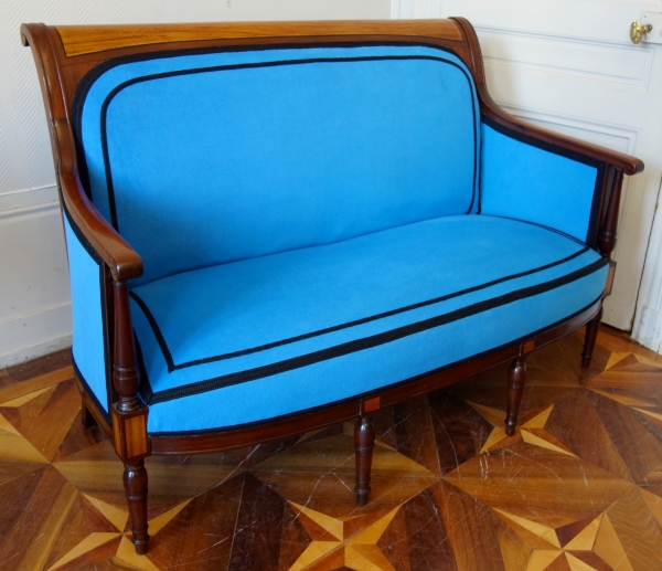 Directoire mahogany & lemon tree sofa attributed to Georges Jacob