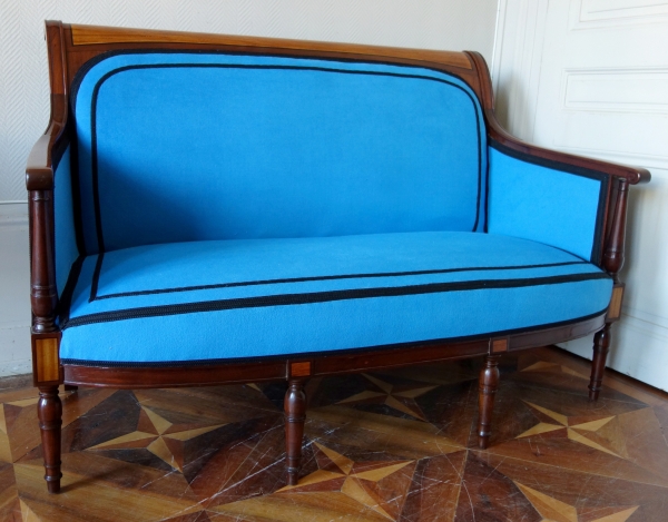 Directoire mahogany & lemon tree sofa attributed to Georges Jacob