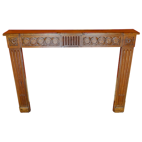 Louis XVI walnut mantelpiece - late 18th century