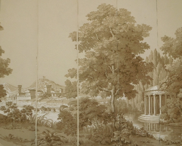 Zuber panoramic sepia wallpaper (never Installed) Italian Landscape 250cm x 400cm