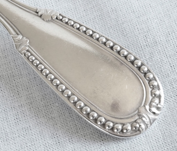 Louis XVI style sterling silver flatware for 12 people -  24 pieces
