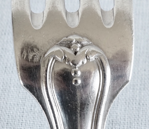Louis XVI style sterling silver flatware for 12 people -  24 pieces