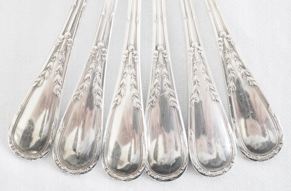 Puiforcat : 12 sterling silver moka spoons / coffee spoons