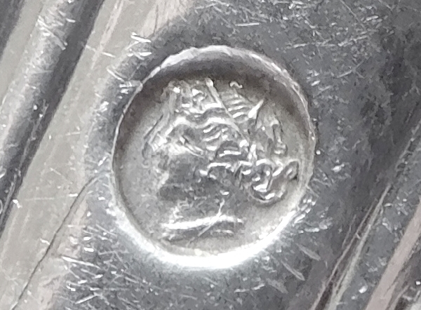 6 couverts de table en argent massif, modèle au Filet, poinçon Vieillard - époque Restauration XIXe