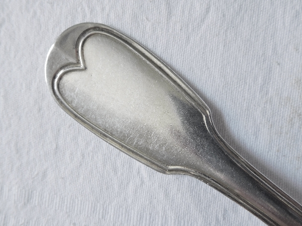 12 sterling silver table forks and spoons, early 19th century