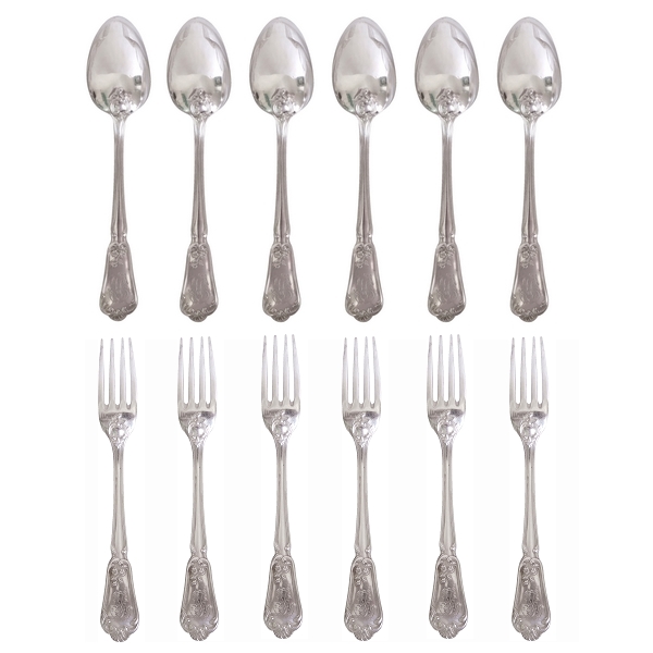 Henin & Cie Louis XV style flatware