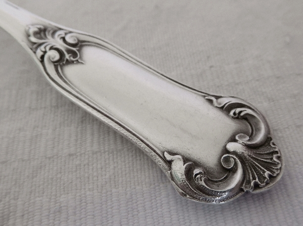 Puiforcat : 6 sterling silver coffee spoons, Louis XV style