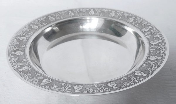 Sterling silver plate for a child, early 20th century