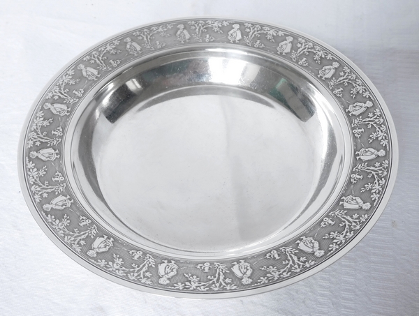 Sterling silver plate for a child, early 20th century