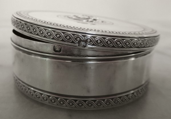 French antique sterling silver box, Boin Taburet, late 19th century