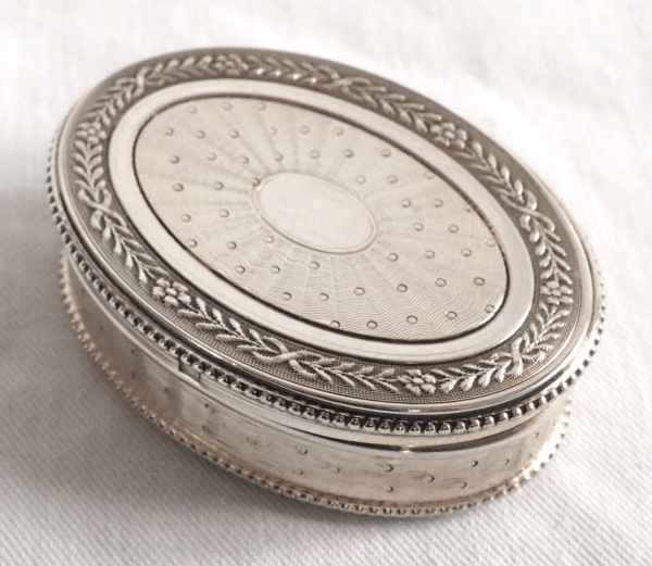 Sterling silver and vermeil pill box, late 19th century