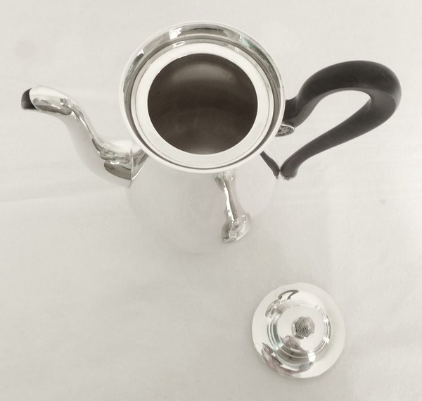 Cardeilhac : French sterling silver coffee pot, Empire style, Christofle Malmaison pattern