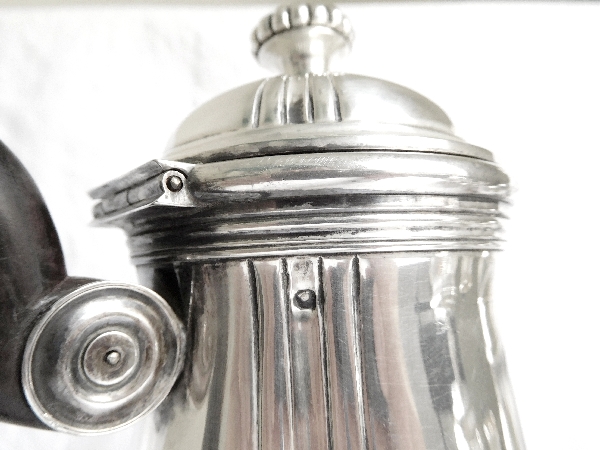 Sterling silver coffee pot, Regency style, silversmith Henin & Cie