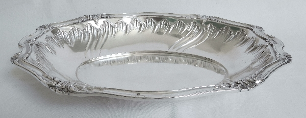 Sterling silver Rococo style bread basket, silversmith Ravinet & Cie