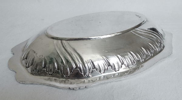 Sterling silver Rococo style bread basket, silversmith Ravinet & Cie