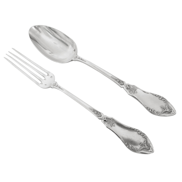 Sterling silver cutlery set for a child, silversmith Victor Boivin