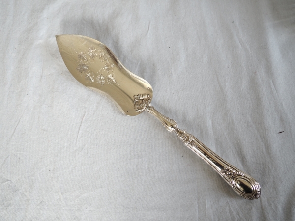 Sterling silver and ivory serving set, Louis XVI style, Napoleon III production circa 1860