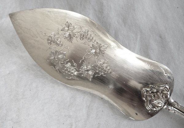 Sterling silver and ivory serving set, Louis XVI style, Napoleon III production circa 1860