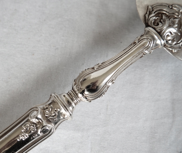 Sterling silver and ivory serving set, Louis XVI style, Napoleon III production circa 1860