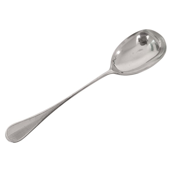 Sterling silver cream ladle, late 19th century