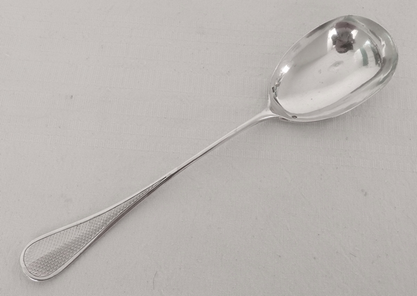 Sterling silver cream ladle, late 19th century