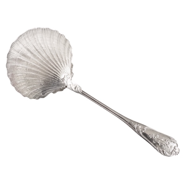 Henri Soufflot : Louis XV style sterling silver strawberry spoon