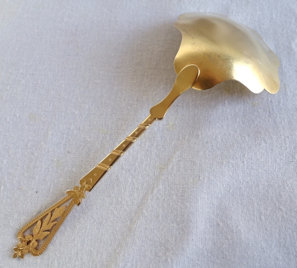 Vermeil strawberry spoon (sterling silver), crown of Baron