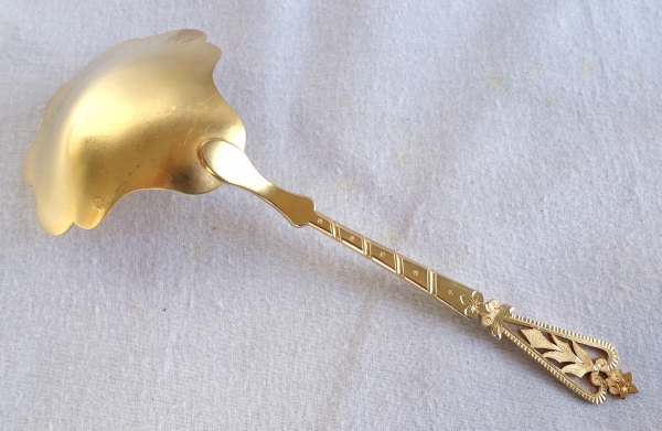 Vermeil strawberry spoon (sterling silver), crown of Baron