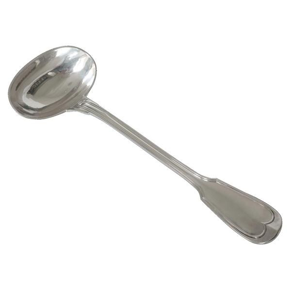 Antique French sterling silver cream ladle, late 19th century