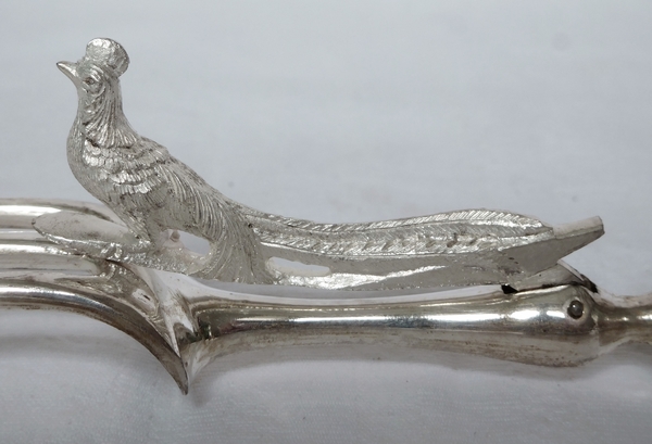 Sterling silver serving pieces set, late 19th century, silversmith Alphonse Debain