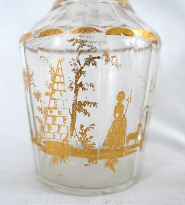 Sterling silver oil and vinegar set, Louis XV - Louis XVI period, 18th century - Paris - 1777