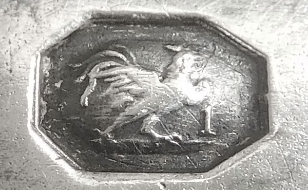 Huilier vinaigrier en argent massif d'époque Empire