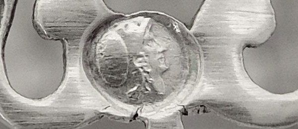 Huilier vinaigrier en argent massif d'époque Empire