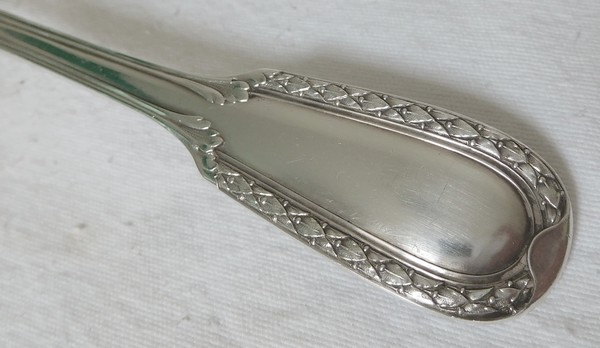 Puiforcat : sterling silver and vermeil cream ladle, Louis XVI style