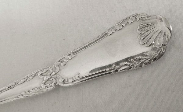 Soufflot & Puiforcat : sterling silver ladle, Transition style, Pompadour pattern