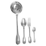 French sterling silver flatware set - 37 pcs - Christofle