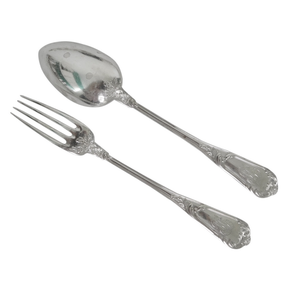 Sterling silver Louis XV style dessert flatware, Soufflot