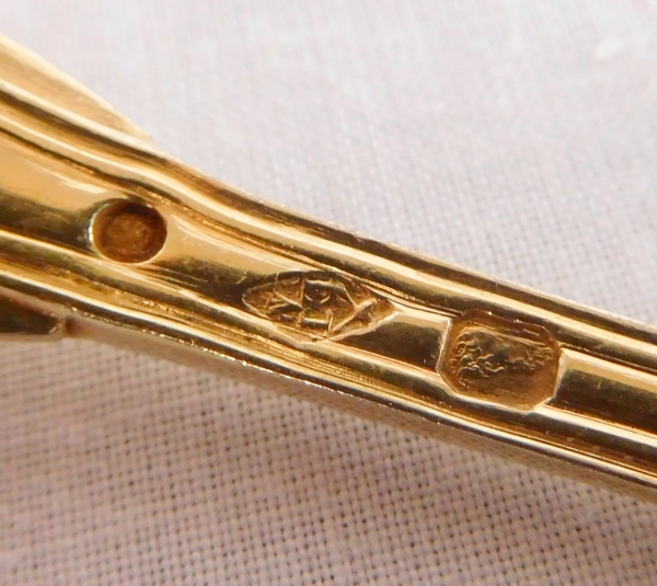 Ménagère au filet en vermeil d'époque Restauration, 36 pièces, couronne de Comte - poinçon Vieillard