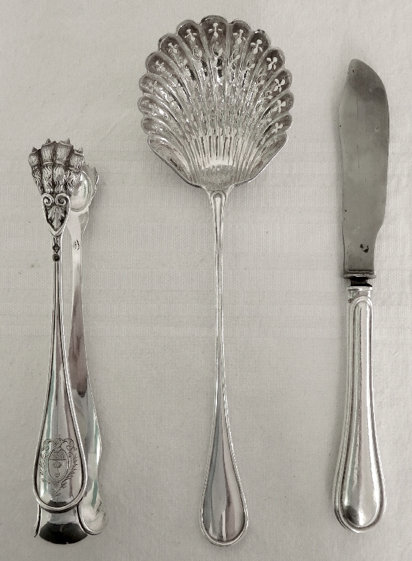 Granvigne : sterling silver flatware for 24 guests, 99 pieces