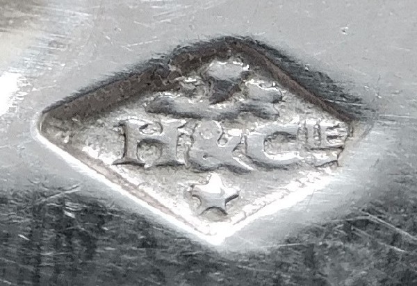 Antique French sterling silver flatware set, Hénin & Cie, 84p
