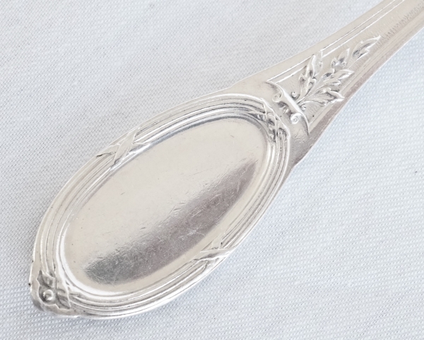 Louis XVI style sterling silver flatware for 18 : 36 pieces - silversmith Henin & Cie