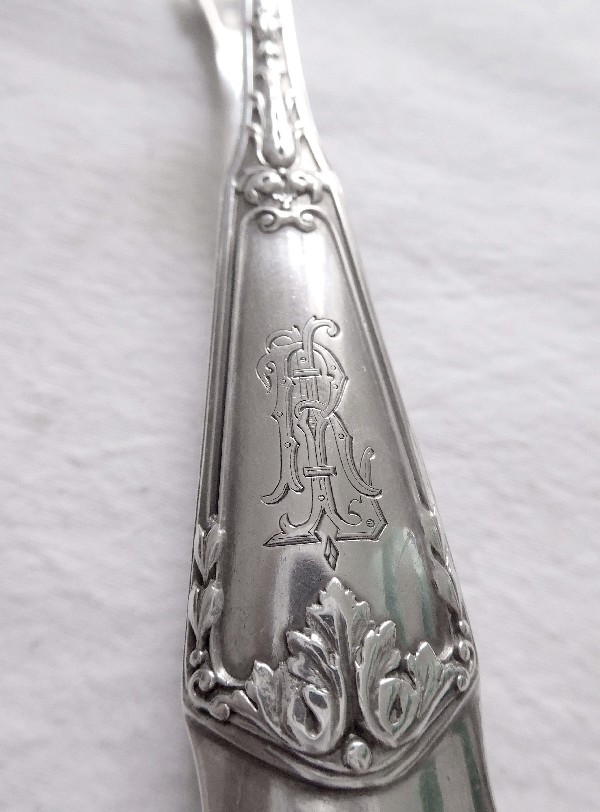 Ménagère en argent massif de style Louis XIV, 99 pièces poinçon Minerve, par Henri Soufflot