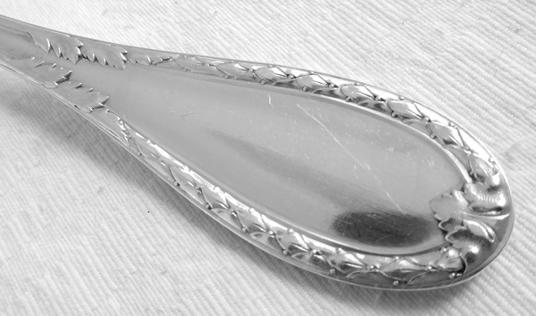 Louis XVI style sterling silver flatware for 12 - 84 pcs - silversmith Laparra & Gabriel
