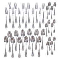 Sterling silver flatware set - 36 pcs - silversmith Puiforcat